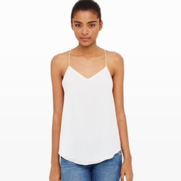 Club Monaco | Tops | Club Monaco White Silk Cami | Poshmark